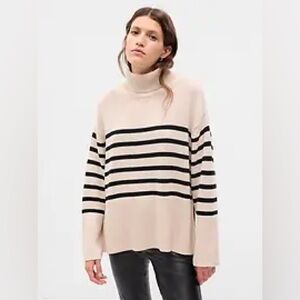 GAP Split-Hem Oversized Turtleneck Sweater